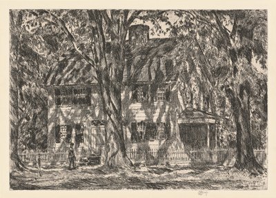 Dům lva Gardinera, Easthampton, 1920. od Frederick Childe Hassam