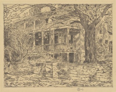 Starý dům, Cos Cob, 1915. od Frederick Childe Hassam