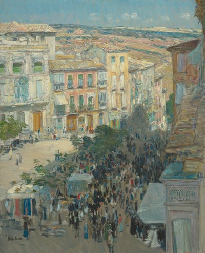 Pohled na jihofrancouzské město, 1910. od Frederick Childe Hassam