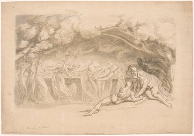 Tanec nymf z Bouře od Frederick Christian Lewis