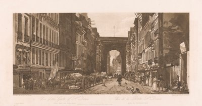 Pohled na bránu svatého Denise od Frederick Christian Lewis the Elder