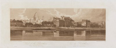 Pohledy na Pantheon, převzato z Arseal 1803; Deska 12 z Views in Paris, Emanuel Volume tracing of plate 1981.25.2621 od Frederick Christian Lewis the Elder