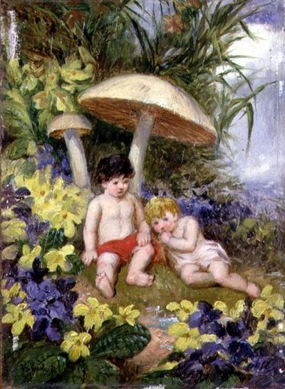 The Four Seasons: Spring (olej na palubě) od Frederick Gerald Kinnaird