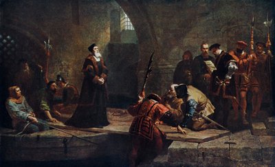 Thomas Cranmer u brány zrádců, 1553 1926. od Frederick Goodall