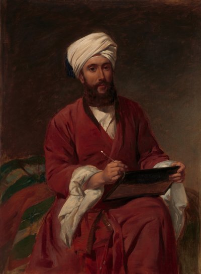 William Edward Dighton 1822-1853 v blízkovýchodních šatech, ca. 1852-53. od Frederick Goodall