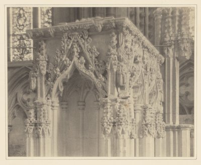 [Lincoln Cathedral, Detail přenosné svatyně] od Frederick H. Evans