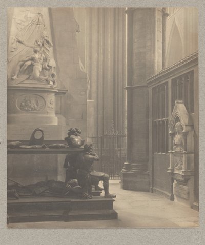 [Westminsterské opatství: východní loď severní příčné lodi, hrobka De Vere a Franklina] od Frederick H. Evans