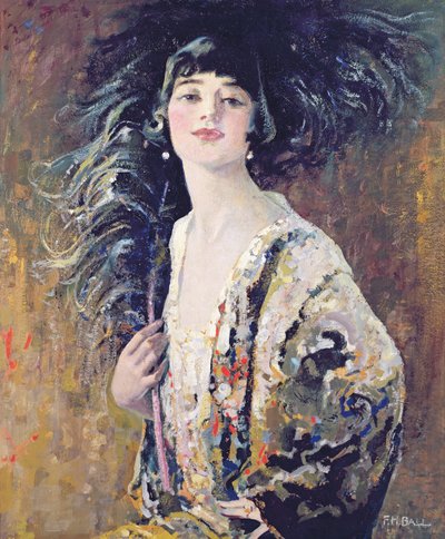 The Black Fan, 1929 od Frederick Hammersley Ball