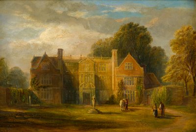 Castle Bromwich Hall, Warwickshire, cca 1827-91 (olej na palubě) od Frederick Henry Henshaw