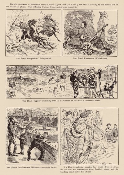 Kresby z časopisu "Punch" (litografie) od Frederick Henry Townsend