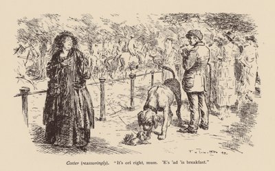 "To je pravda, mami. Snídá" (litho) od Frederick Henry Townsend