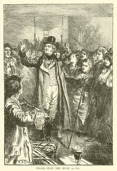Vidocq zastaví hudbu (rytí) od Frederick Henry Townsend