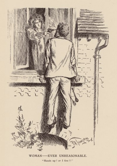 Žena - Ever Unreasonable (litografie) od Frederick Henry Townsend