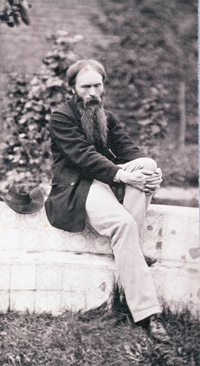 Portrét sira Edwarda Burne-Jonese (1833-98) (sépiová fotografie) od Frederick Hollyer