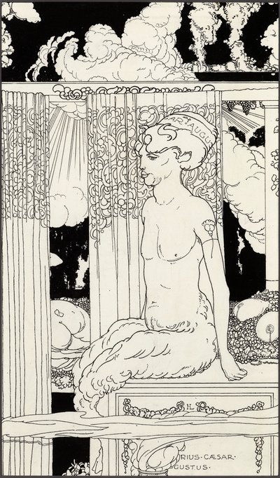 Faun ze zlatého Tiberia, cca 1910 od Frederick Ilbery Lynch
