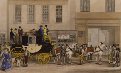 Blenheim, Leaving the Star Hotel, Oxford od Frederick James Havell