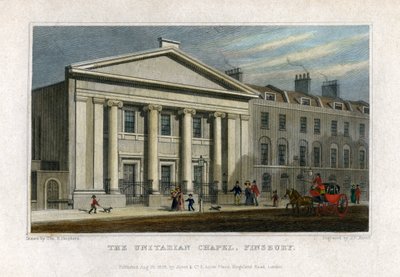 Unitarian Chapel, Finsbury, Londýn, 1828 od Frederick James Havell