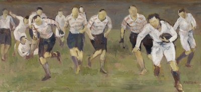 The Break-Away, cca 1929 (olej na plátně) od Frederick James Porter