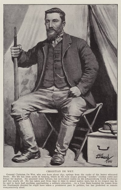 Christian De Wet (litho) od Frederick Judd Waugh