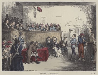 Ilustrace k filmu Příběh dvou měst od Frederick L. Bernard