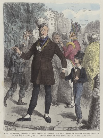 Ilustrace pro Davida Copperfielda od Frederick L. Bernard