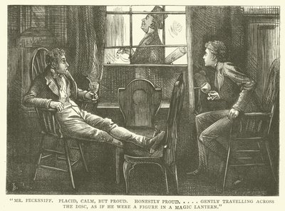 Ilustrace pro Martina Chuzzlewita od Frederick L. Bernard