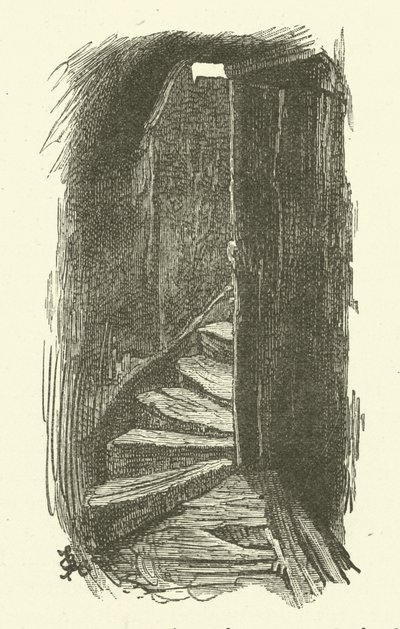 Schody vedoucí do podkroví od Frederick L. Bernard