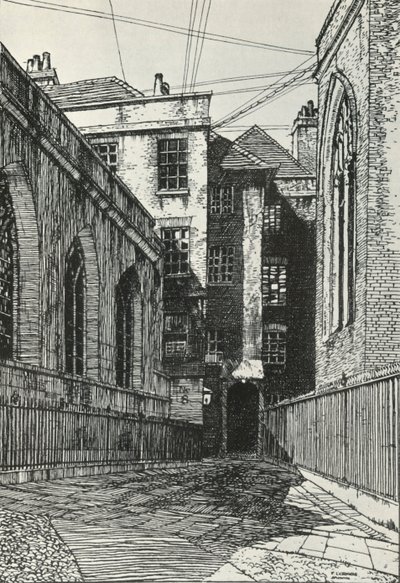 Jižní strana haly v Cliffords Inn v City of London, c1903, 1934. od Frederick Landseer Maur Griggs