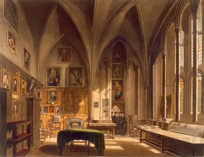 Interiér kapituly, ilustrace z 