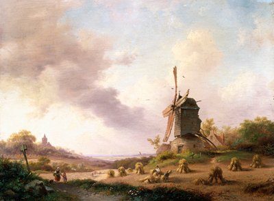 Kombajny v rozsáhlé krajině, 1850 od Frederick Marianus Kruseman