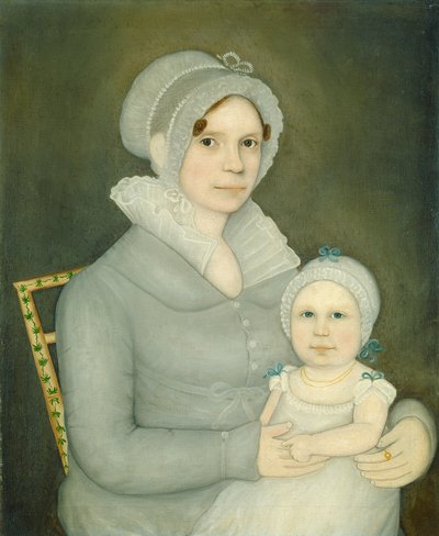Paní John Harrisson a dcera, c. 1823. od Frederick Mayhew
