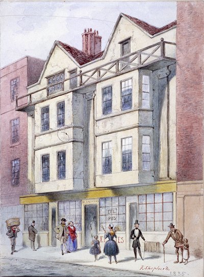 Fleet Street, Londýn, 1835 od Frederick Napoleon Shepherd