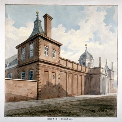 Pohled na Britské muzeum, Bloomsbury, Londýn, c1807 od Frederick Nash