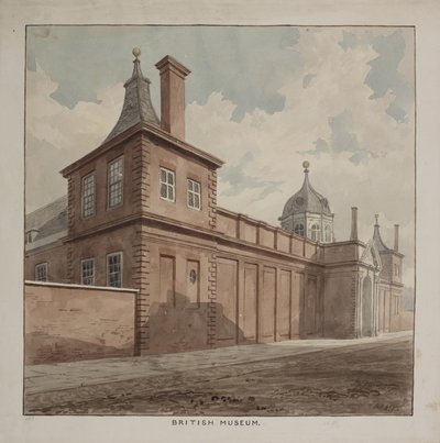 Pohled na Britské muzeum, Holborn, kolem roku 1807 od Frederick Nash