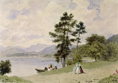 Windermere, z Low Wood (wc na papíře) od Frederick Nash