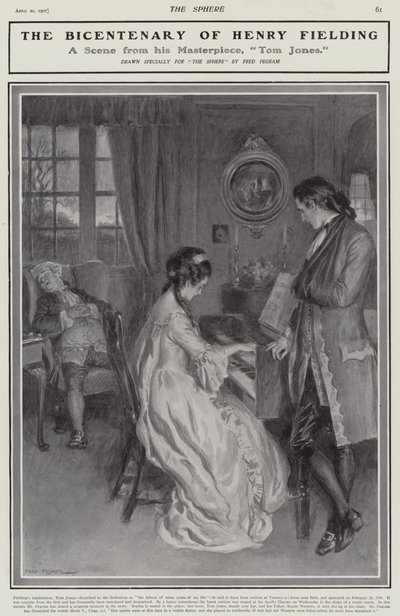 Scéna z filmu Henry Fielding Tom Jones (litho) od Frederick Pegram