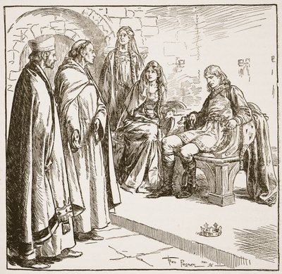Dunstan, Edwy a Elgiva, ilustrace z 
