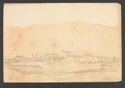 Aleppo z SW, Sýrie od Frederick Peter Layard