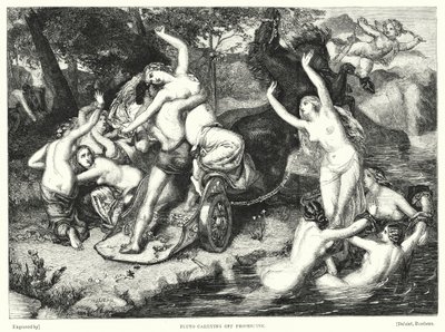 Pluto odnáší Proserpinu (rytina) od Frederick Richard Pickersgill
