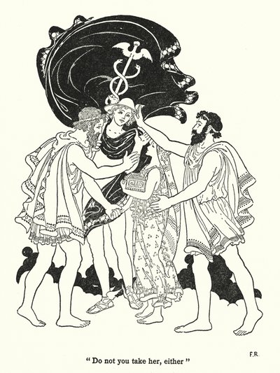 "Neber si ji ani ty" (litografie) od Frederick Richardson