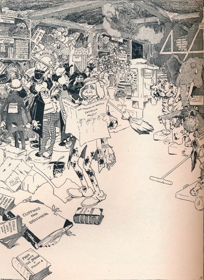 The Property Room of a Clever Cartoonist, c1890 od Frederick Richardson