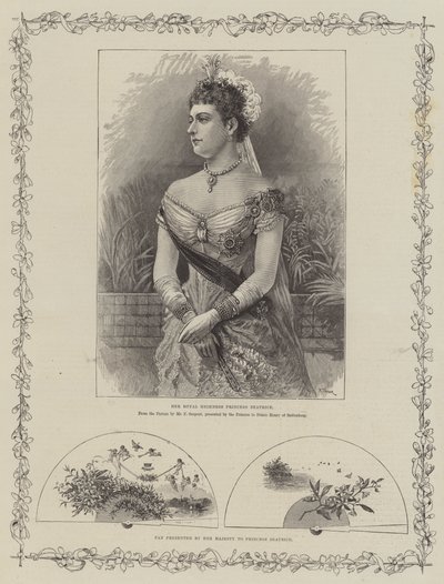 Královská svatba princezny Beatrice a prince Jindřicha z Battenbergu od Frederick Sargent