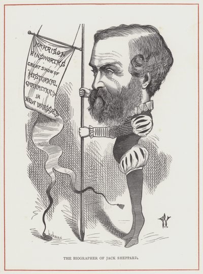 Harrison Ainsworth, životopisec Jacka Shepparda od Frederick Waddy
