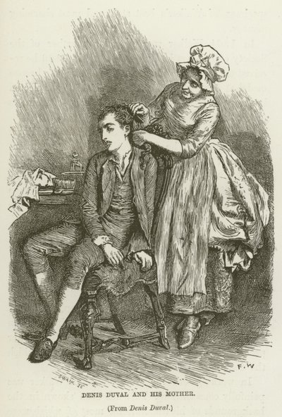Denis Duval a jeho matka od Frederick Walker