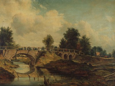 Most přes řeku Stour od Frederick Waters Watts