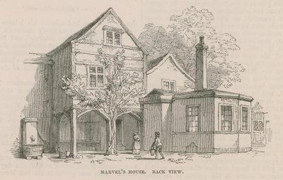 Dům Andrewa Marvela, Highgate od Frederick William Fairholt