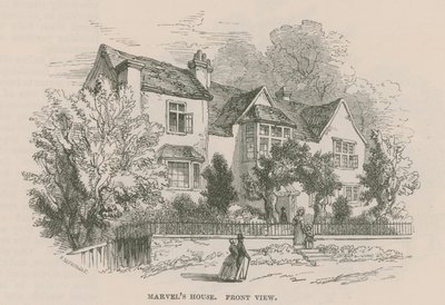 Dům Andrewa Marvela, Highgate, Londýn od Frederick William Fairholt