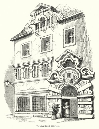 Vandykeův dům (rytina) od Frederick William Fairholt