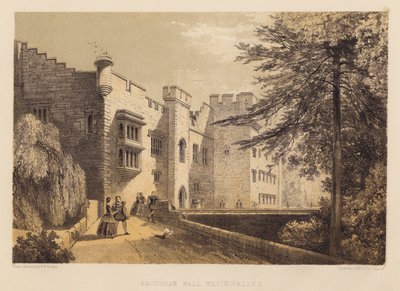 Brougham Hall, Westmoreland (akvatinta) od Frederick William Hulme