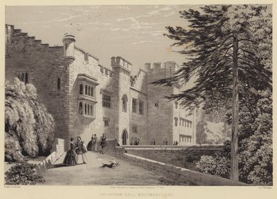 Brougham Hall, Westmoreland (rytina) od Frederick William Hulme